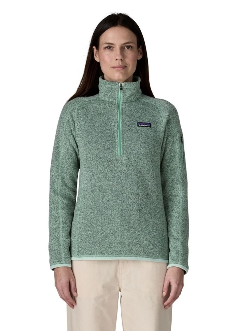 Patagonia Women’s Quarter-Zip Better Sweater Fleece Jacket - Seafoam